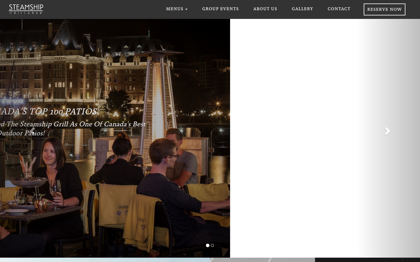 The current homepage